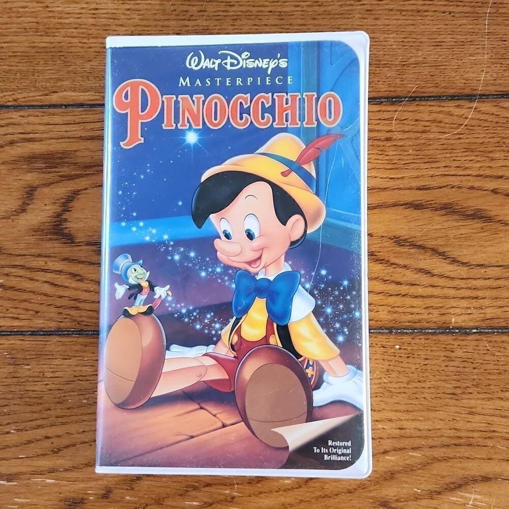 Walt Disney's Masterpiece Pinocchio Family Home Entertainment VHS tape